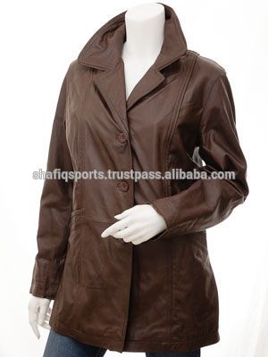 高品質のレディースレザーコート/女性の革のコート/女性の長い革のコート-コート問屋・仕入れ・卸・卸売り