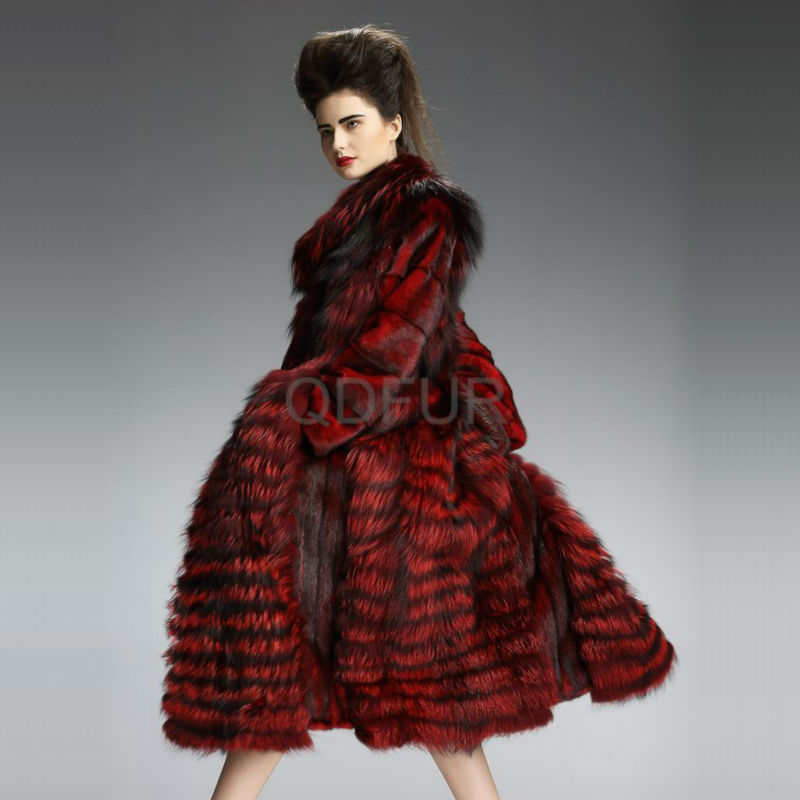desigualqd29202冬、 高品質の女性の服とミンクの赤いキツネの毛皮のコートの毛皮の襟と袖のコート女性の-コート問屋・仕入れ・卸・卸売り