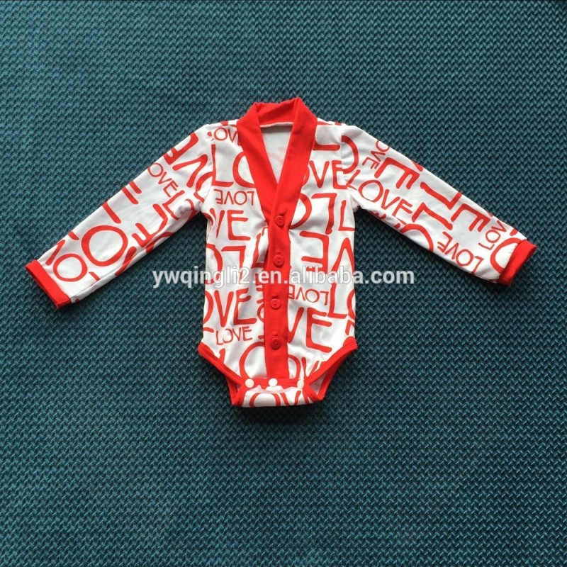 LY-139高品質愛デザイン新生児ロンパース綿幼児長袖服-問屋・仕入れ・卸・卸売り