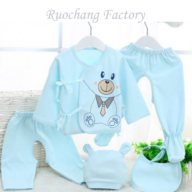 100%コットン新生児ギフトセット含むよだれかけ帽子高品質マルチ色ベビー服ギフトセット-ベビー服セット問屋・仕入れ・卸・卸売り