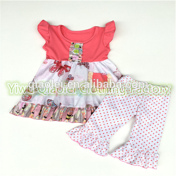 赤ちゃん服ブティック衣装秋/冬パンツ長袖セットマッチングヘッドバンド付きセット-ベビー服セット問屋・仕入れ・卸・卸売り