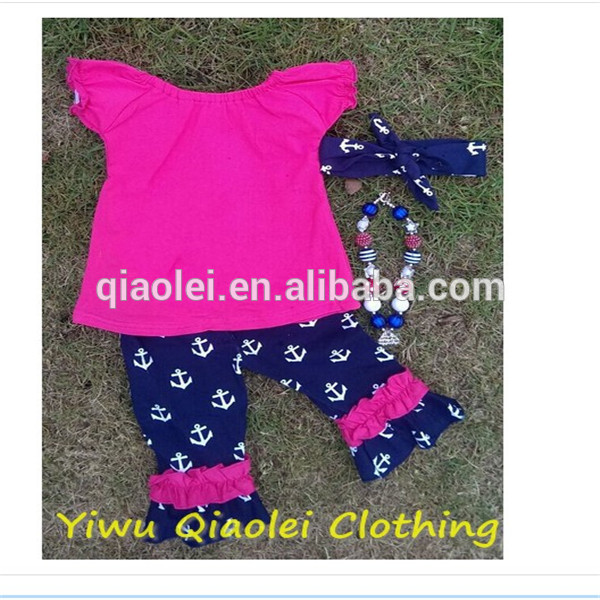 ブティック子供紫矢印ドレスセット子供のための夏ドレス衣装女の赤ちゃんの女の子夏の服-ベビー服セット問屋・仕入れ・卸・卸売り