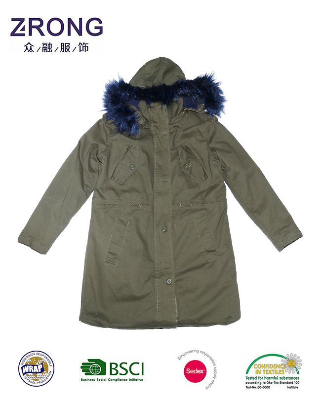 2016長い柄winter100 %コットンツイル屋外olivaパーカーポケットパーカーコート用男性-プラスサイズコート問屋・仕入れ・卸・卸売り