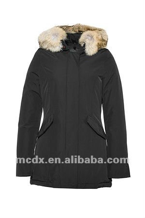 女性の綿の冬のジャケット毛皮の襟を持つ-コート問屋・仕入れ・卸・卸売り