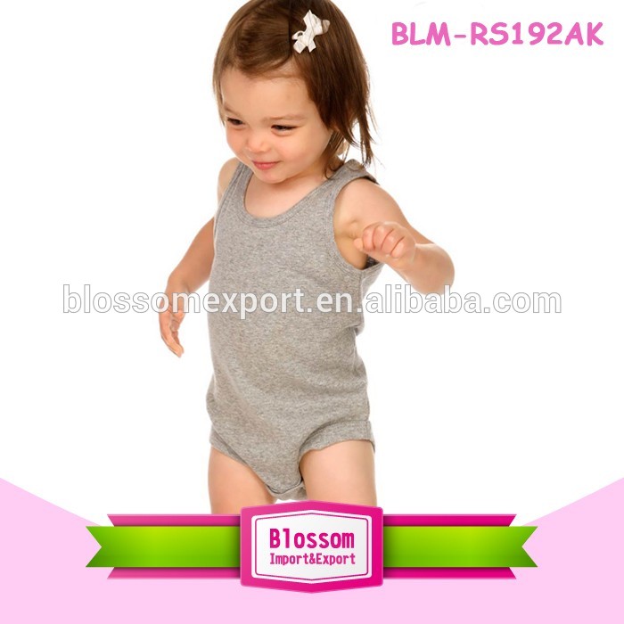 ブティック赤ちゃん女の子空白グレーカーターズ服新生児綿ボディスーツノースリーブバブルフリルロンパース-ベビーロンパース問屋・仕入れ・卸・卸売り