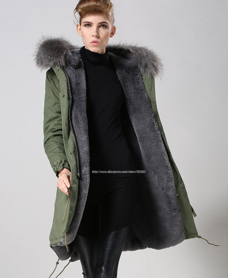 人気な冬の長いスタイルグレーフェイクファー本物のアライグマ毛皮のフード付きジャケットジャケット工場広州-ジャケット問屋・仕入れ・卸・卸売り