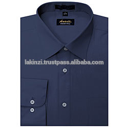 最高品質フルハンドダークブルー無地正式な男性のシャツからインド-問屋・仕入れ・卸・卸売り