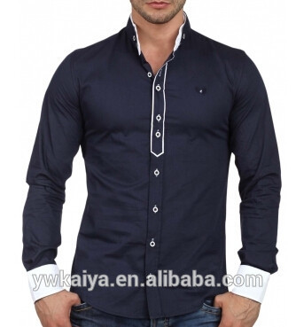 最新のカジュアル2014年スタンドカラーシャツフレンチカフの綿の男性のおしゃれなデザイン-プラスサイズシャツ、ブラウス問屋・仕入れ・卸・卸売り