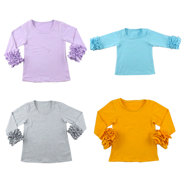 2016秋デザインベビー女の子子供ブティックリメイク子供のアイシングreganシャツ卸売かわいい安い女の子服-キッズ服　シャツ、トップス問屋・仕入れ・卸・卸売り