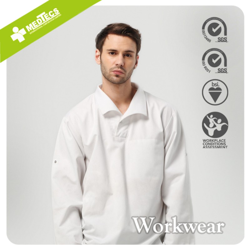 ホワイトワークシャツ-プラスサイズシャツ、ブラウス問屋・仕入れ・卸・卸売り