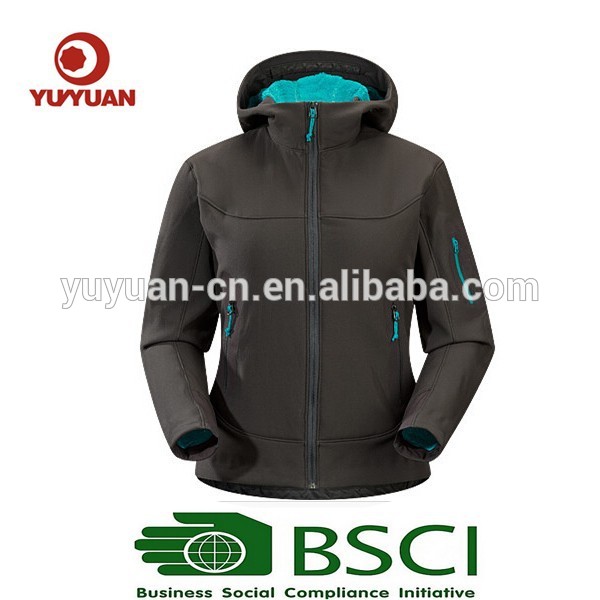 Bsciの監査工場- 2015softshelljacket冬防水屋外フード付き-ジャケット問屋・仕入れ・卸・卸売り
