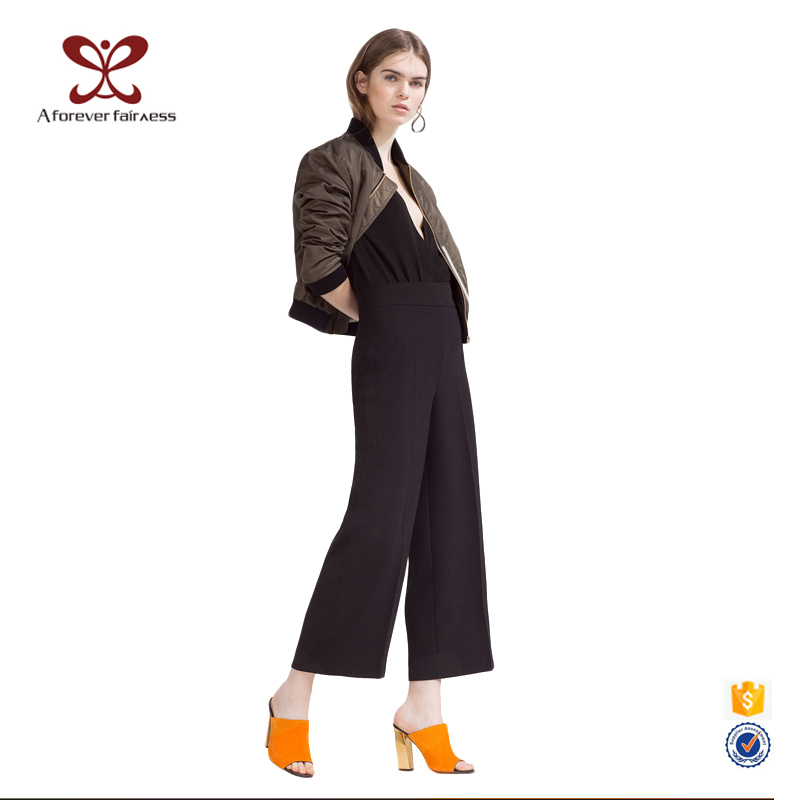 2016春ヨーロッパアメリカシンプルなファッションすべてのマッチングカジュアルワイド脚パンツ-ズボン問屋・仕入れ・卸・卸売り