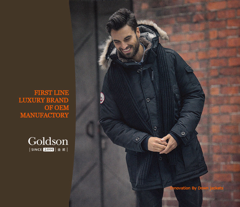 グースダウンメンズファッション付き冬のジャケット高級大きな毛皮の人気のあるイタリアのブランド-ジャケット問屋・仕入れ・卸・卸売り