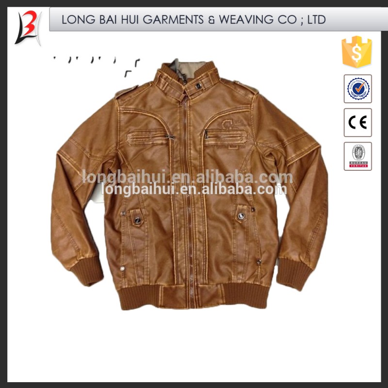 メンズpu2015株衣類で革のジャケット-ジャケット問屋・仕入れ・卸・卸売り