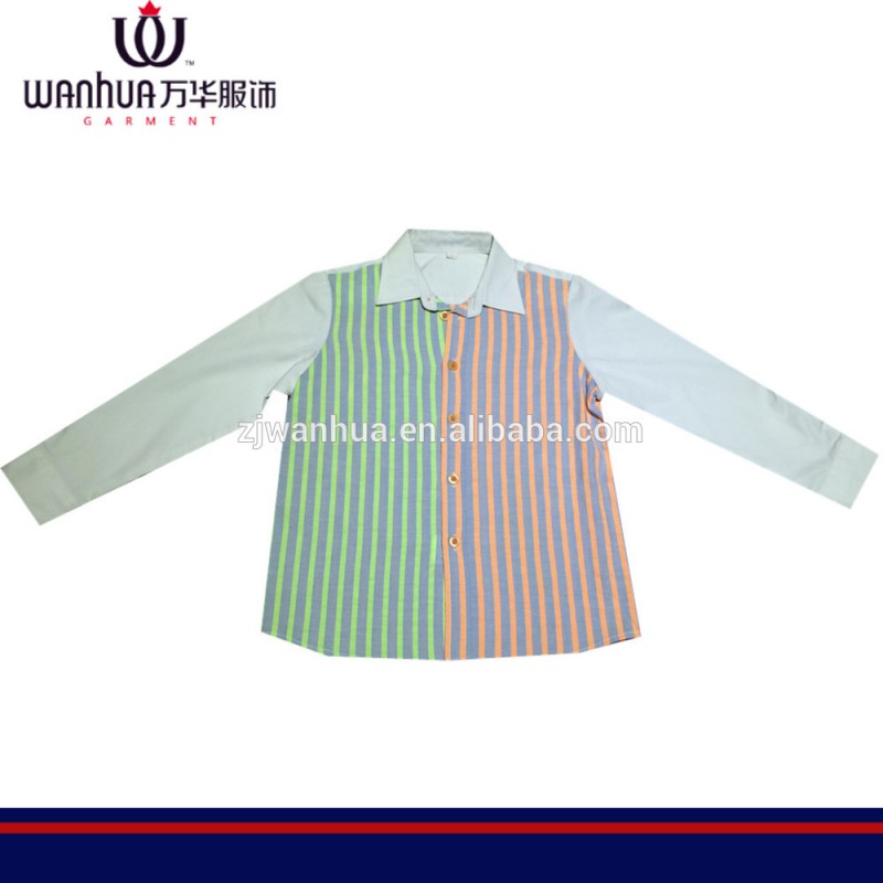 ストリップシャツオックスフォードと男の子-キッズ服　シャツ、トップス問屋・仕入れ・卸・卸売り