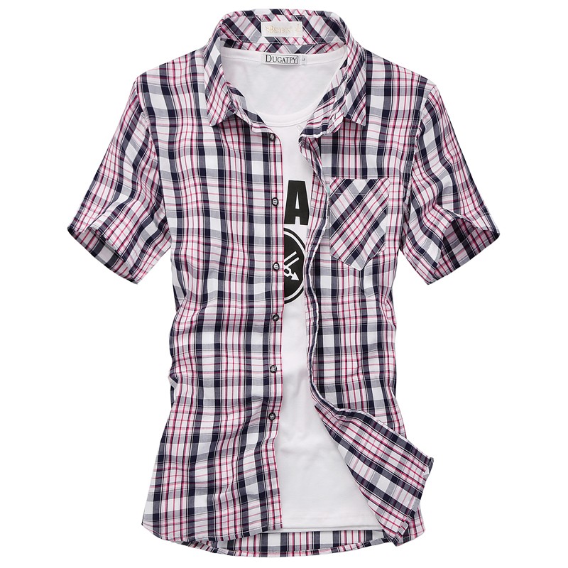 をbenibos男性の格子縞のシャツコーマ綿100%シャツ半袖-プラスサイズシャツ、ブラウス問屋・仕入れ・卸・卸売り