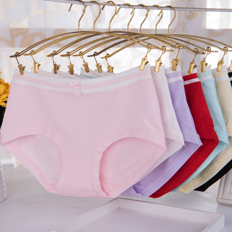 綿固体女性パンティー通気性下着-プラスサイズ下着問屋・仕入れ・卸・卸売り