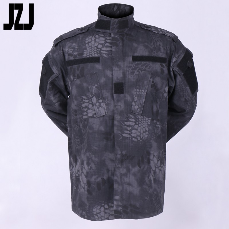 戦術的なジャケットカモフラージュtyphon軍事シャツとパンツ黒軍の迷彩ユニフォーム-ジャケット問屋・仕入れ・卸・卸売り