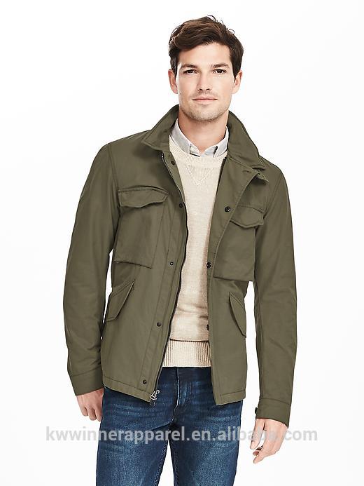 洗浄綿の男性のジャケットで軍事風のスタイリング-ジャケット問屋・仕入れ・卸・卸売り