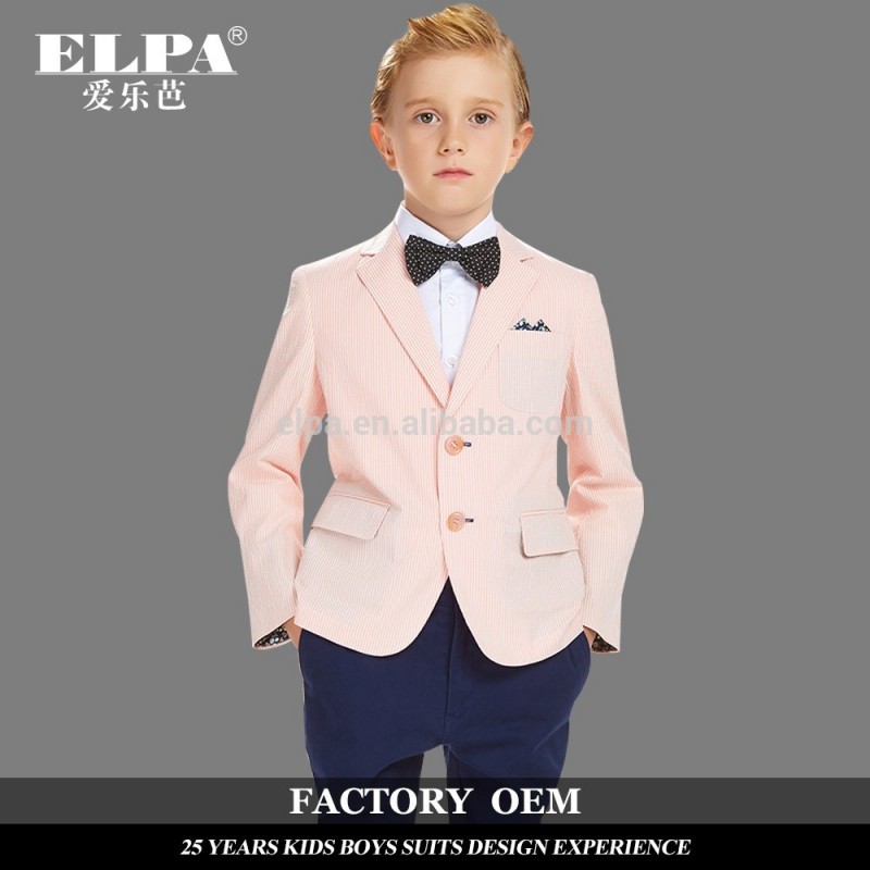 Elpa 2016新しいファッション蝶スタイル裏地リネン男の子ブレザー-キッズ服　ジャケット問屋・仕入れ・卸・卸売り