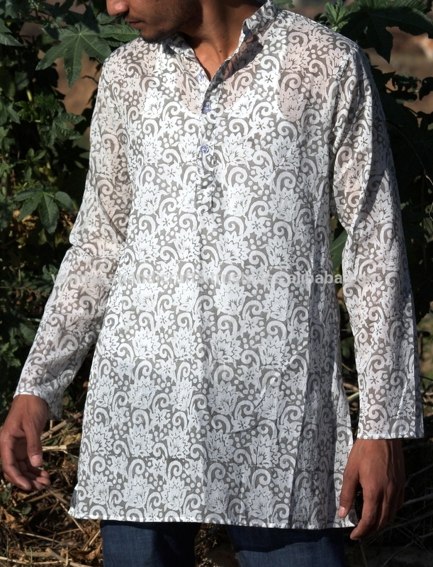 インドの手作り衣服プリントコットンボイル生地jaipuriプリントkurta、kurti新しいpettarn-カジュアルドレス問屋・仕入れ・卸・卸売り