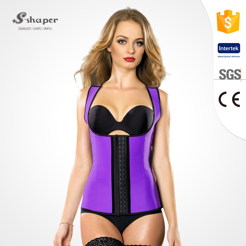 S-SHAPER卸売4鋼骨ウエストトレーニングラテックスアンダーバストコルセット-補正下着問屋・仕入れ・卸・卸売り