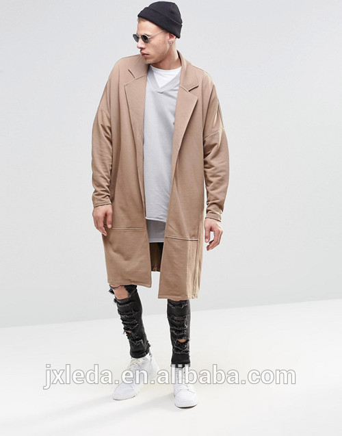 ヒップホップファッションデザイン男性エクストリーム特大延縄ダスタージャケット、男性服メーカー中国-ジャケット問屋・仕入れ・卸・卸売り