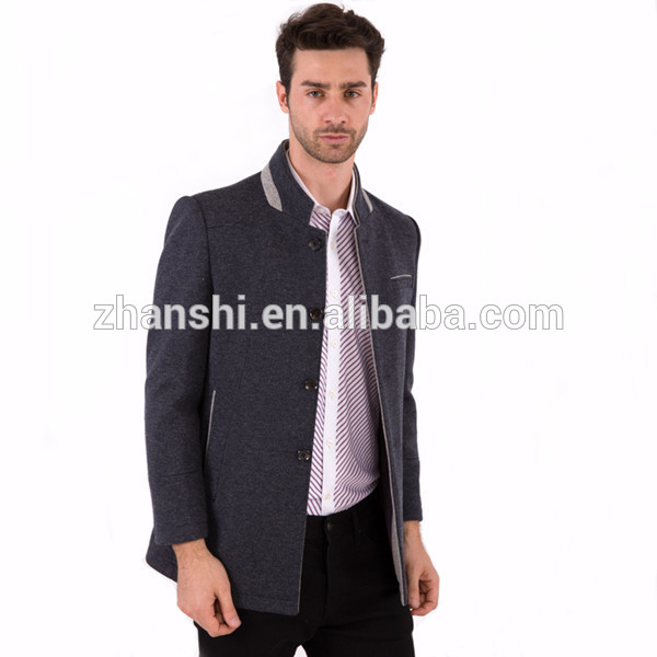2016韓国スタイル新しい到着高品質男性ファッション羊ウールコート-ジャケット問屋・仕入れ・卸・卸売り