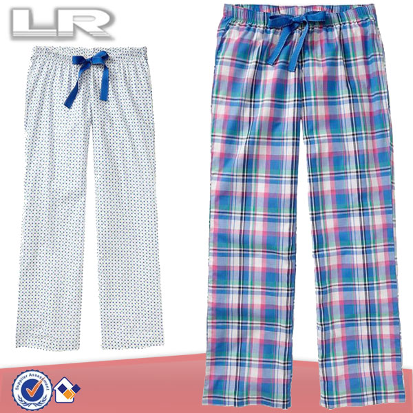 安い卸売ポプリンパジャマのズボン、 様々なパターン・サイズ-ラウンジパンツ問屋・仕入れ・卸・卸売り