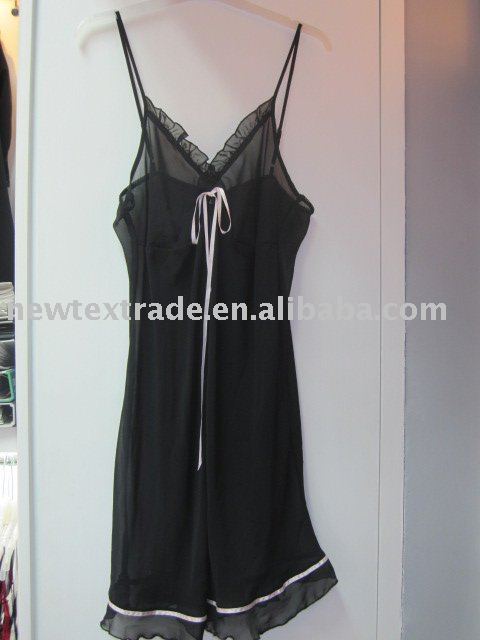 黒ダンスベビードールドレスセクシーな睡眠のドレスアジアのドレス-ベビードール問屋・仕入れ・卸・卸売り