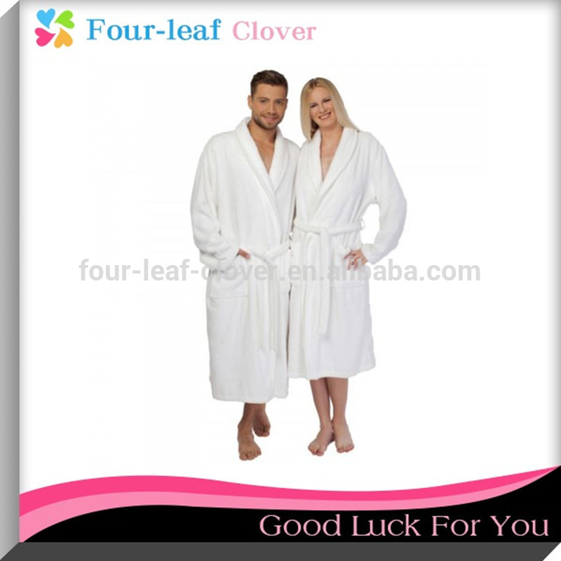 白いバスローブ綿の布男性女性シャワーホテルスパローブ-バスローブ問屋・仕入れ・卸・卸売り