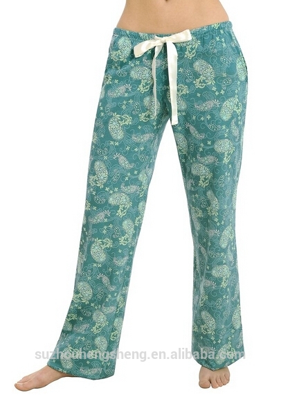 女性のフランネルの睡眠底の綿のパジャマのズボン-パジャマ問屋・仕入れ・卸・卸売り
