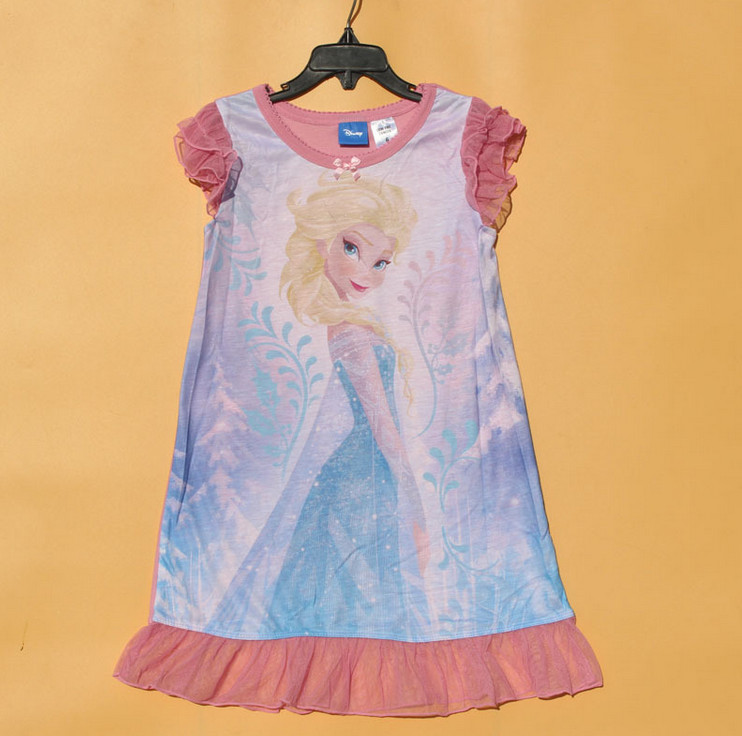 TF-03160715054冷凍エルザ王女チュール寝間着パジャマ女の子のため-キッズパジャマ、寝間着問屋・仕入れ・卸・卸売り