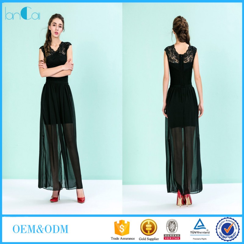 2016女性夏の服新しいデザイン韓国女性スリム分割レースストラップレスドレス-カジュアルドレス問屋・仕入れ・卸・卸売り
