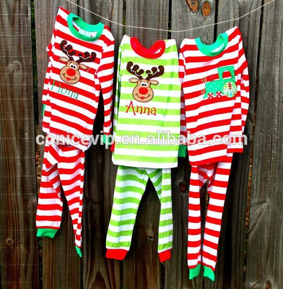 ファッションユニークなクリスマス子供赤付きパジャマパジャマカップルのためのロングスリーブトップとパンツ-パジャマ問屋・仕入れ・卸・卸売り