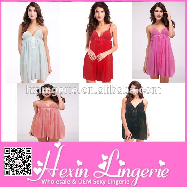 2014最新のファッション熱い販売レッドセクシーなセックスベビードールnighties-ベビードール問屋・仕入れ・卸・卸売り
