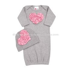 赤ちゃんの女の子のコットンドレス卸売素敵なポルカシェブロン長袖子供服クリスマス衣装コットンドレス-パジャマ問屋・仕入れ・卸・卸売り