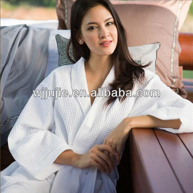 セクシーな女性ワッフル80%ポリエステル20%ポリアミド浴衣-バスローブ問屋・仕入れ・卸・卸売り
