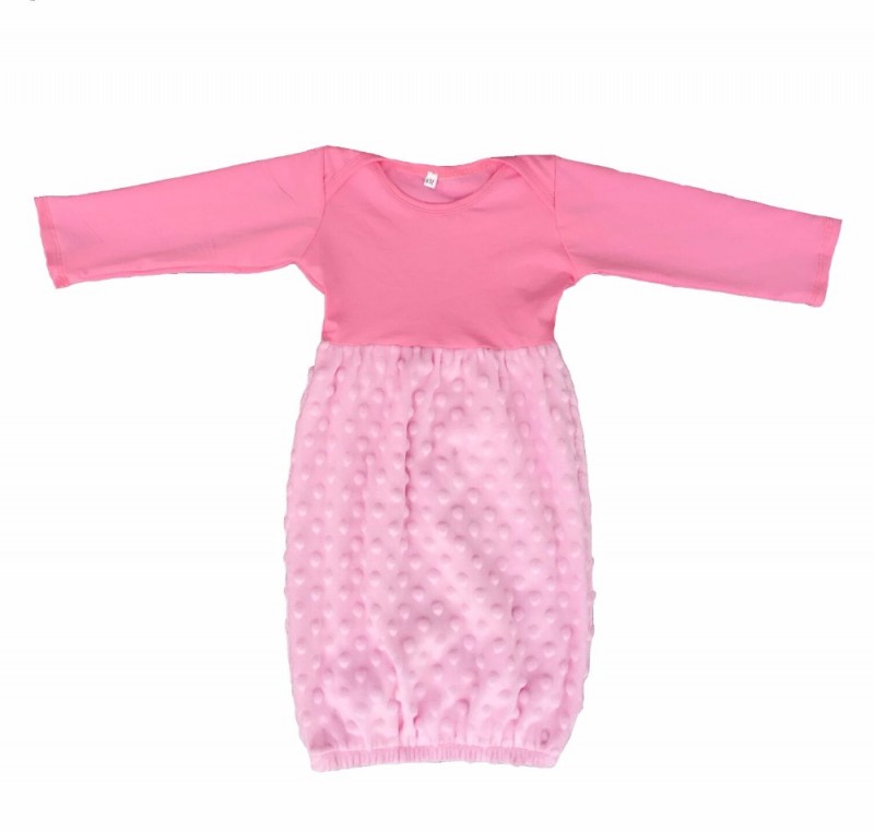 ホット販売赤ちゃんの女の子ミンキーモモポルカドットネグリジェ幼児柔らかい綿パジャマ新生児トップ品質ロンパース-パジャマ問屋・仕入れ・卸・卸売り
