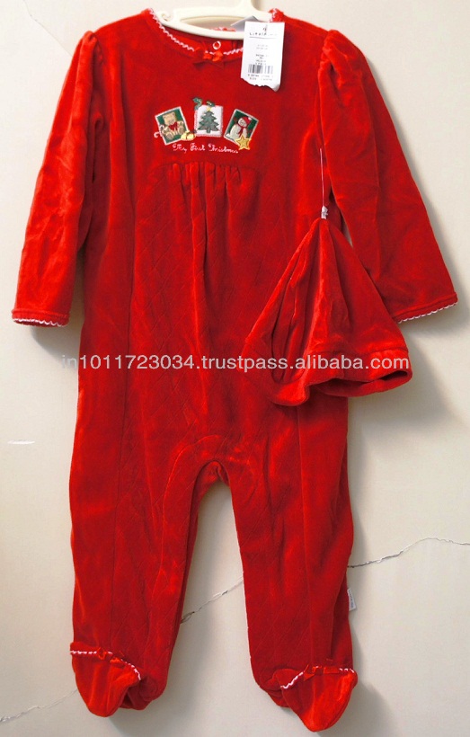 赤ちゃん魅力的なベロアパジャマセット、利用可能でカスタマイズされたデザイン-パジャマ問屋・仕入れ・卸・卸売り
