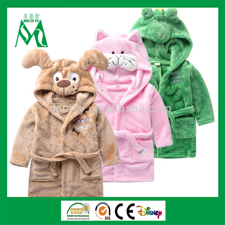 中国サプライヤーカスタム動物綿子供ベロアローブ卸売-バスローブ問屋・仕入れ・卸・卸売り