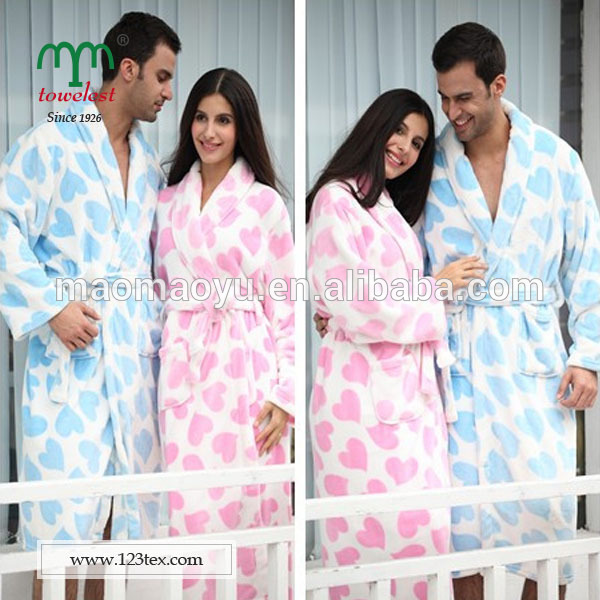 新製品ソフト暖かいキープユニセックスサンゴフリースバスローブ-バスローブ問屋・仕入れ・卸・卸売り