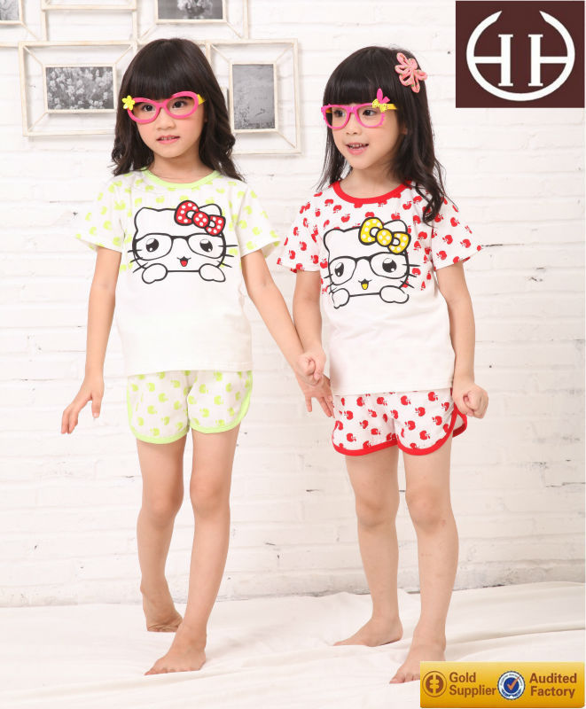 ファッションの女の子のパジャマ2015、 子供pijamas、 子供のためのパジャマ2月7日年-パジャマ問屋・仕入れ・卸・卸売り