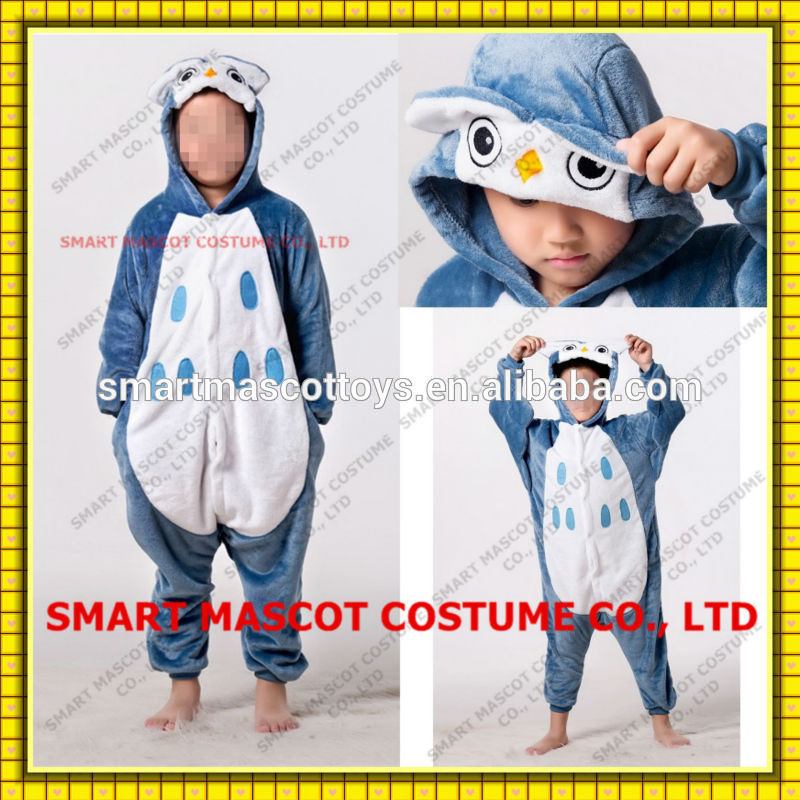 スーパーソフト子供フクロウonesieユニークで近代的なフクロウ最も快適さonesie販売のための大人-パジャマ問屋・仕入れ・卸・卸売り