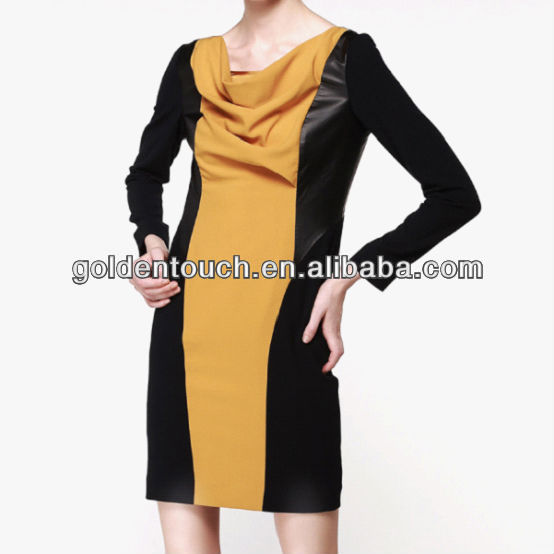 ファッション快適な新しい2014年長い袖のドレス-その他ドレス問屋・仕入れ・卸・卸売り