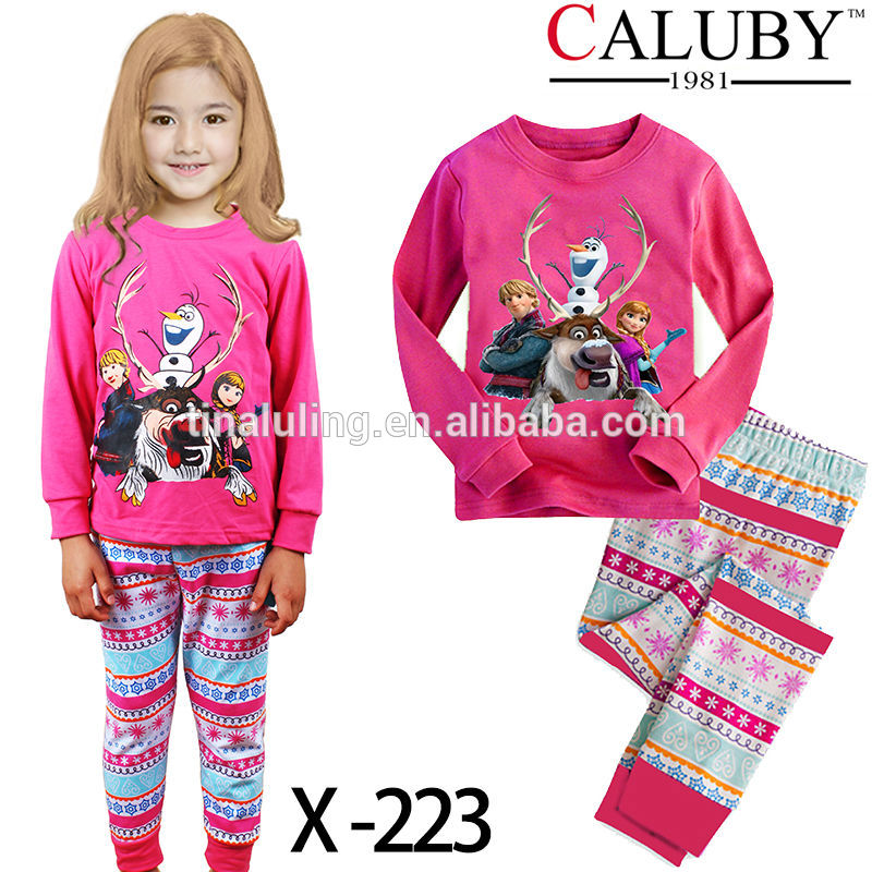 新しい熱い販売のファッション2015pijamas子供の女の子のパジャマ、 の子供の衣類のセット-パジャマ問屋・仕入れ・卸・卸売り