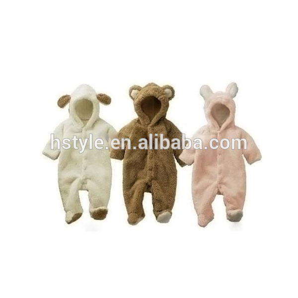 赤ちゃん幼児の冬のフリースロンパースplaysuitsonesiessuc001-パジャマ問屋・仕入れ・卸・卸売り