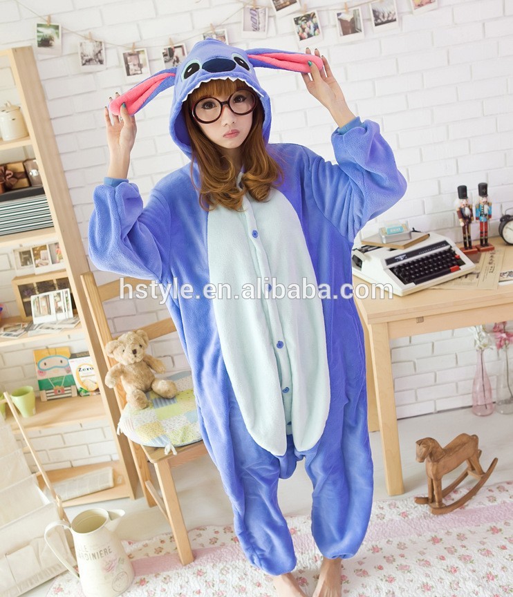 卸売クリスマス2014年大人onesie/blueステッチhfc011漫画のパジャマ-パジャマ問屋・仕入れ・卸・卸売り