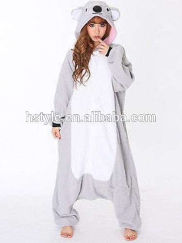 Oemサービス/newモデル卸売安い漫画の大人フリースコアラonesie/おかしい女の子衣装hfc052フリース-パジャマ問屋・仕入れ・卸・卸売り
