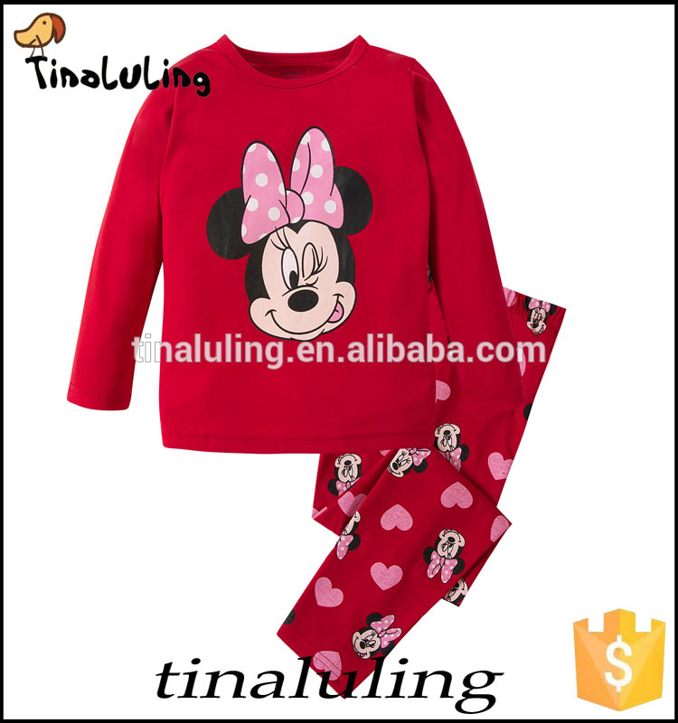 赤ちゃんの女の子の服ミニー&ミッキーパジャマpijamas用2-7年-パジャマ問屋・仕入れ・卸・卸売り
